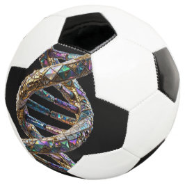 Bola De Futebol Luxo em Pérola Dourada e Iridescente com Design Ci