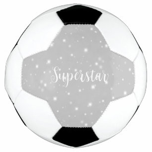 Bola De Futebol Luz estelar das Cinzas prateadas superstar