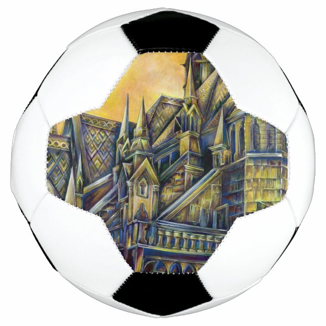 Bola De Futebol Luz no espaço (Frente)