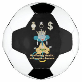 Bola De Futebol Macaco de arte zen Manifestando Riqueza 