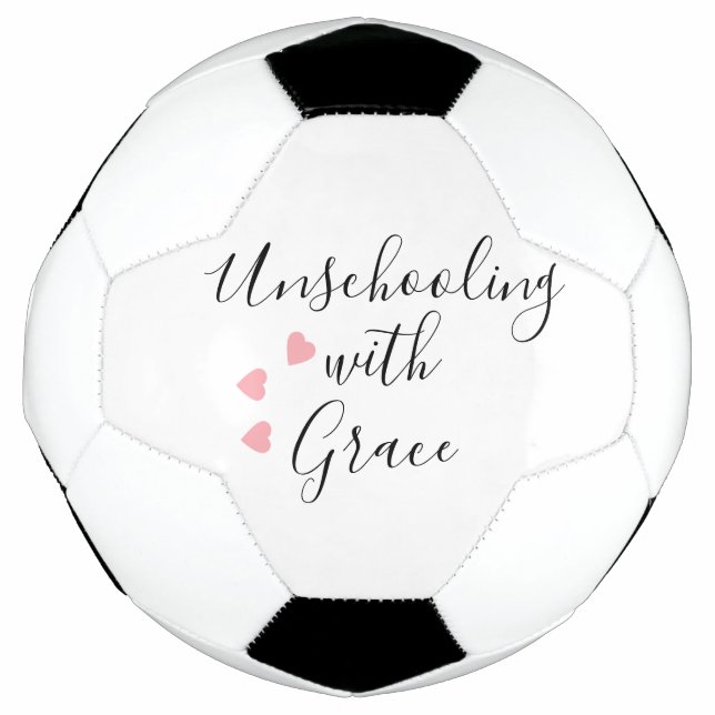 Bola De Futebol Mãe Desescolarizada Grace Hearts (Frente)