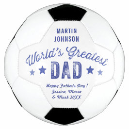 Bola De Futebol Maior Pai e Mensagem Pessoal do Mundo