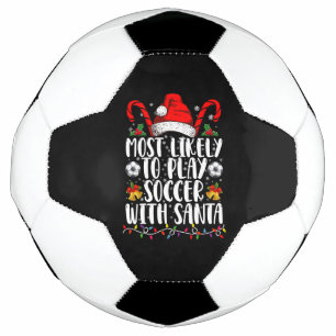 Bola De Futebol Mais Propenso a Jogar Futebol com o Natal da Famíl