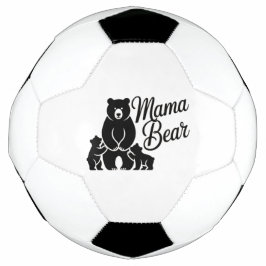 Bola De Futebol Mama Bear with Cubs Cute Family Bear