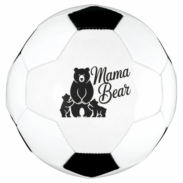 Bola De Futebol Mama Bear with Cubs Cute Family Bear (Frente)