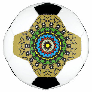 Bola De Futebol Mandalas Florais Sem Costura