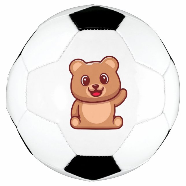 Bola De Futebol Mão De Balança De Urso Bonito (Frente)