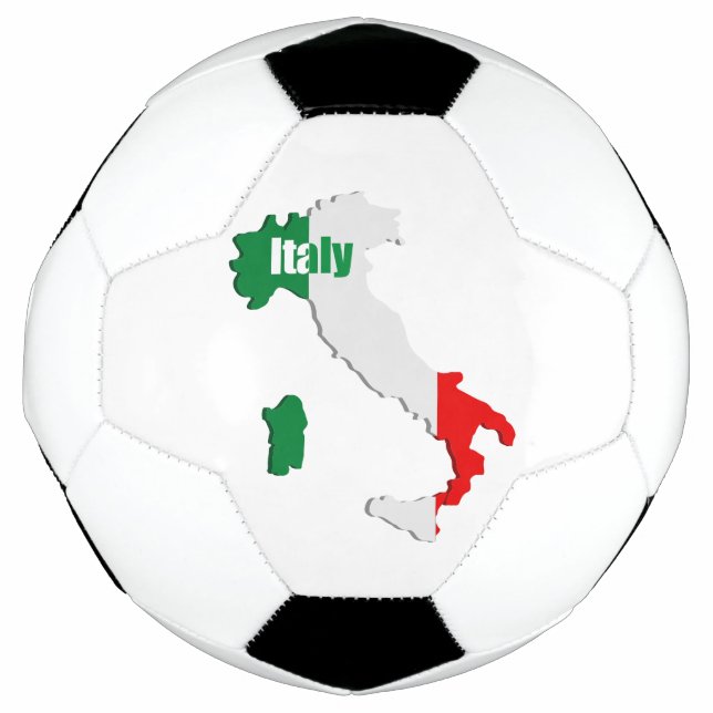 Bola De Futebol Mapa da Itália (Frente)