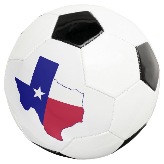 Bola De Futebol Mapa de Sinalizador do Texas (Três quartos)