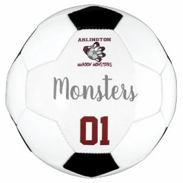 Bola De Futebol Maroon Monsters Soccer Ball