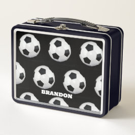 Bola de Futebol Masculino Preta Estilosa com Nome