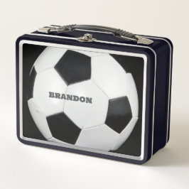 Bola de Futebol Masculino Preta Stylish Nome Perso