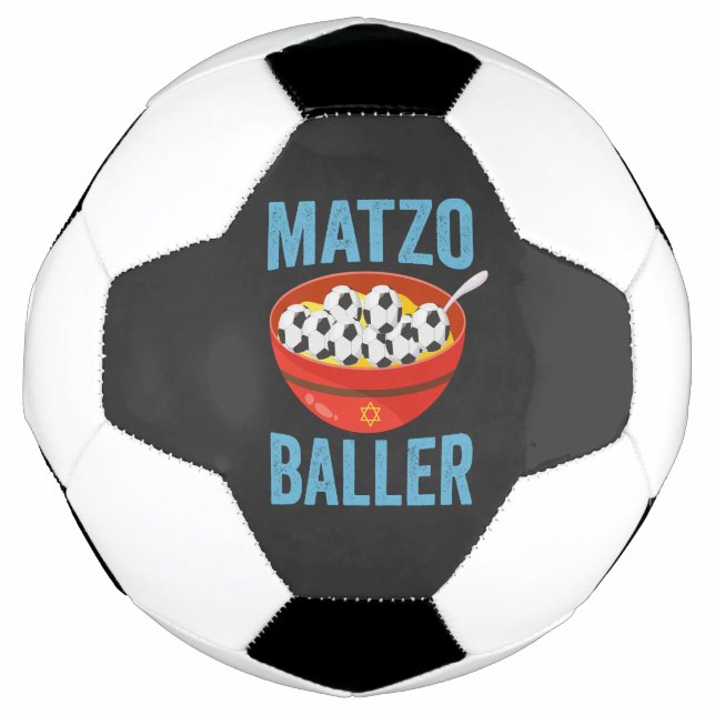 Bola De Futebol Matzo Baller Funny Soccer Hanukkah Holiday Gift (Frente)