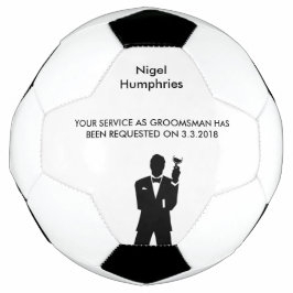 Bola De Futebol Melhor Convidado de Homem ou Padrinho de casamento