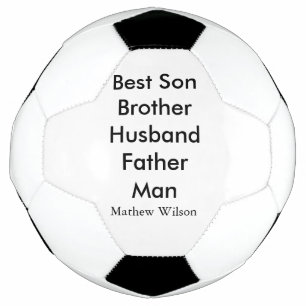 Bola De Futebol Melhor marido pai filho quotes adicionar nome text