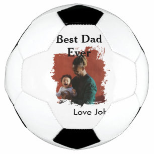Bola De Futebol Melhor pai do mundo presente para pai foto nome si