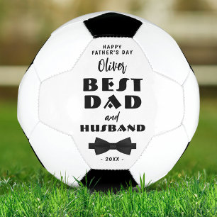 Bola De Futebol Melhor Pai e Marido Gravata Preta Elegante