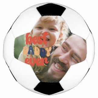 Bola De Futebol Melhor Papai de Todos os Tempos Retro Foto Persona