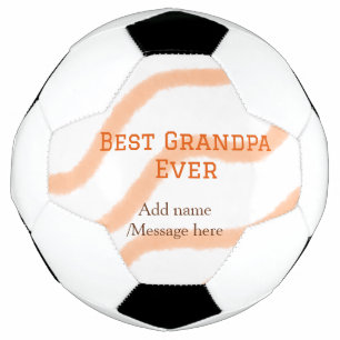 Bola De Futebol Melhor vovô de laranja listras espirais adicionar