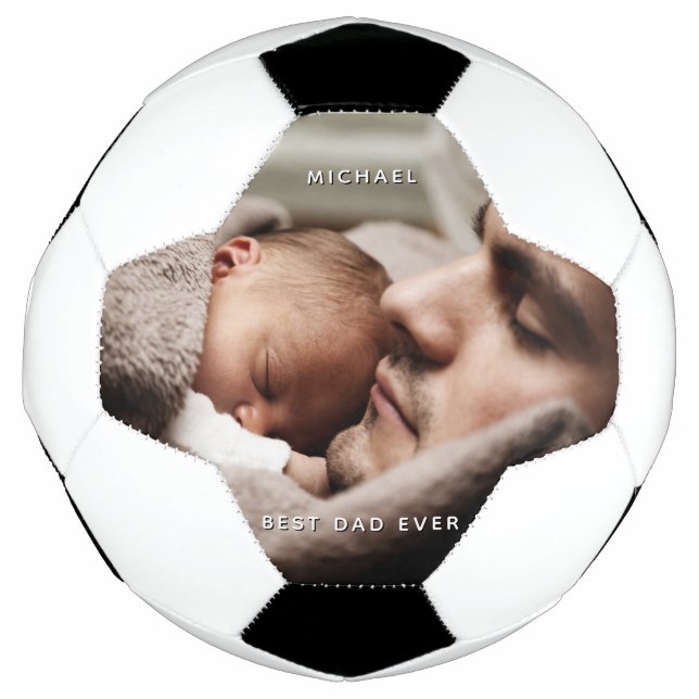 Bola De Futebol Mensagem Personalizada de Foto Personalizada do Me (Frente)