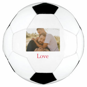 Bola De Futebol Mês do orgulho adicionar foto de casal gay nome am
