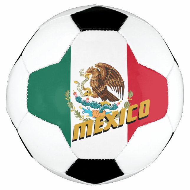 Bola De Futebol México Futebol e bandeira mexicana / Esportes (Frente)