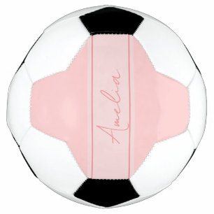 Bola De Futebol Mínimo personalizado cor-de-rosa