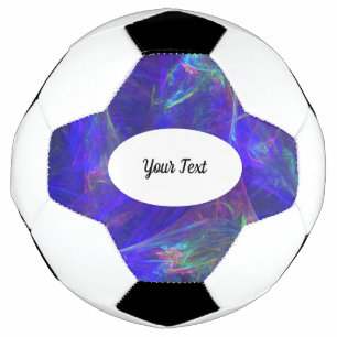Bola De Futebol Mistura de Cores Vibrantes Pinks Greens Blues