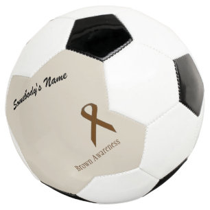 Bola De Futebol Modelo Brown Standard Ribbon por Kenneth Yoncich
