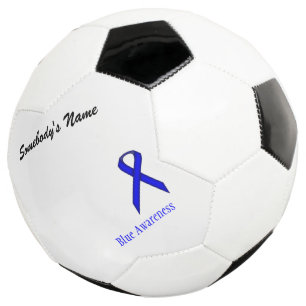 Bola De Futebol Modelo da Faixa Azul Padrão por Kenneth Yoncich