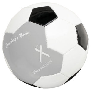 Bola De Futebol Modelo de Friso Branco Padrão por Kenneth Yoncich