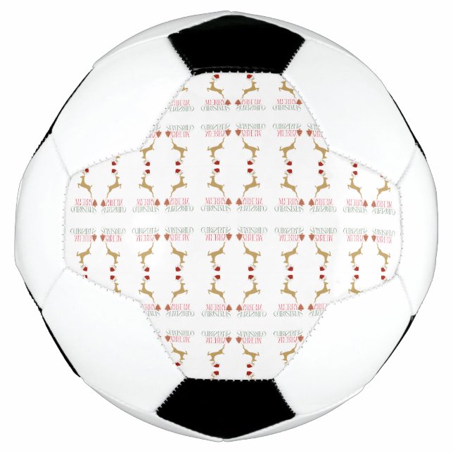Bola De Futebol Modern Holiday Soccer Ball Christmas (Frente)
