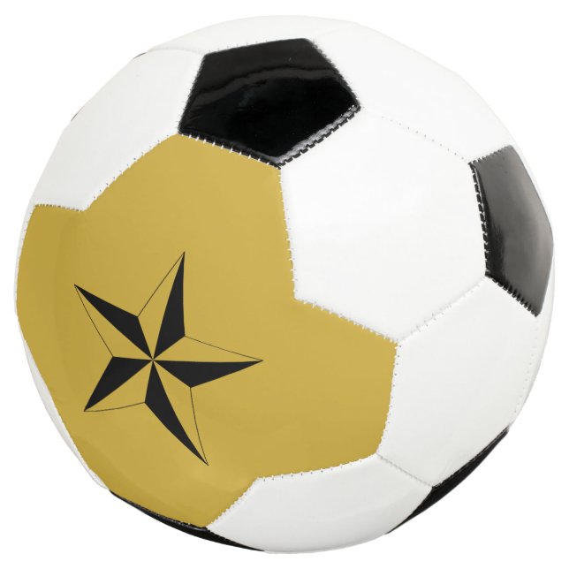 Bola De Futebol Modern Star Mark Soccer Ball with Unique Design (Três quartos)