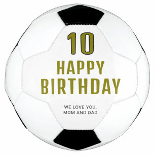 Bola De Futebol Moderno Feliz Aniversário Personalizado