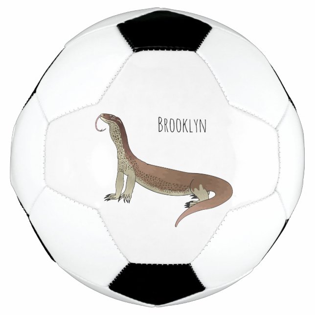 Bola De Futebol Monitor de desenho de lagarto (Frente)