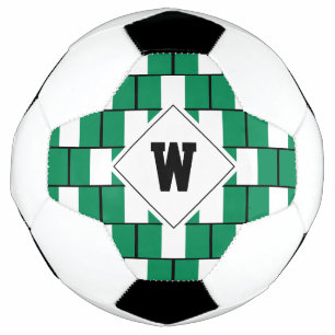 Bola de Futebol Monograma da Bandeira da NIGÉRIA c