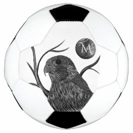 Bola De Futebol Monograma de lua cheia de falcão