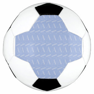 Bola De Futebol Monograma - Letra inicial A, azul