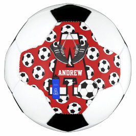 Bola De Futebol Monograma personalizado - Letra A