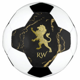 Bola De Futebol Monograma Real do Leão ouro