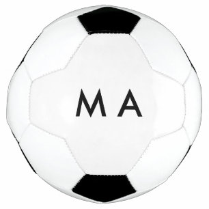Bola De Futebol Monograma simples adicione a letra do seu nome hom