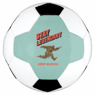 Bola De Futebol Motivação Divertida de Bigfoot Correndo