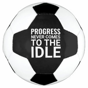 Bola De Futebol Motivação Preta e Branca - Inspiração