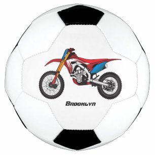 Bola De Futebol Moto de terra vermelha