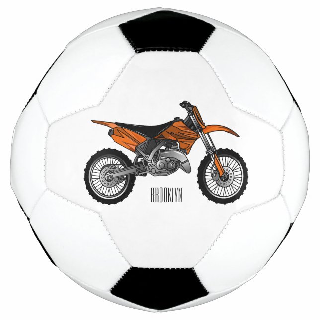 Bola De Futebol Moto fora-de-estrada/desenho animado (Frente)