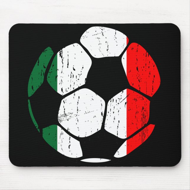 Bola de futebol Mousepad de Italia (Frente)