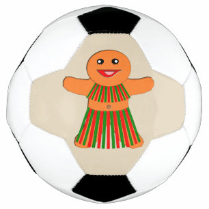 Bola De Futebol Mulher do Gingerpão do Partido de Natal