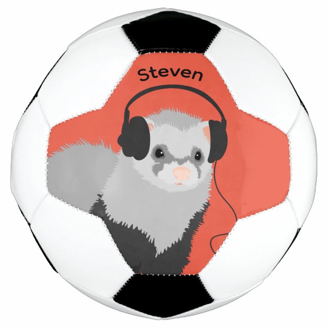 Bola De Futebol Music Lover Ferret (Frente)