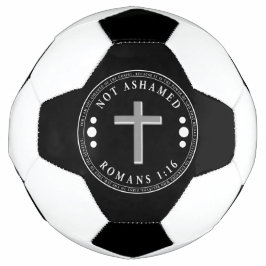 Bola De Futebol Não envergonhado do Evangelho Cristão Verse