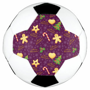 Bola de Futebol Natal Feliz